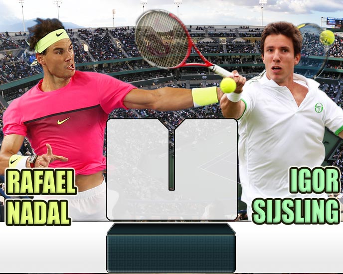Nadal vs Sijsling en Indian Wells 2015